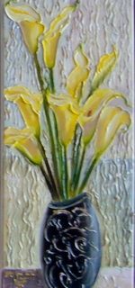 Yellow potash in a vase
